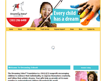 Tablet Screenshot of dreamingzebra.org